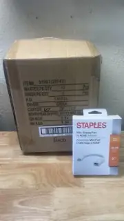 12 New Staples Mini Display Port to HDMI Adapters, Fast Ship! Full Case. Resale