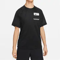 在飛比找PChome24h購物優惠-NIKE 短T DRI-FIT 黑色 口袋 快排 運動短T 