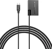 [F1TP] USB C Power Supply Adapter Dummy Battery Cioled Cable（Replace Battery） for Canon Cameras (Type C LP-E17 DR-E18 Dummy Battery)