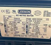 Leeson Motor 1.5 HP, 60 Hz, 1700 RPM 230/460V, 3 PH. IEC TEFC IP55 #192065.00