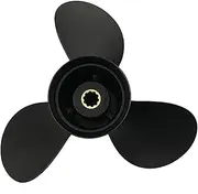 QONXIX Aluminum Boat Accessories 10 Tooth Spline 9.75x9.5 Propeller, for Outboard Motor 25HP 28HP 30HP 48-896892A40 RC Boat Propellers