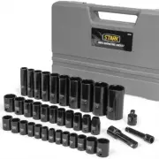 Duo Combo 38 PCS Impact Socket Set 3/8" & 1/2" Deep & Shallow Drive Metric SAE