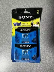 Sony DVC Mini DV 60 Min Digital Video Cassette 2 Pk SEALED DVM60PRR