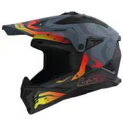 MX708 Fast II Wash Matt Dark Grey Offroad Helmet