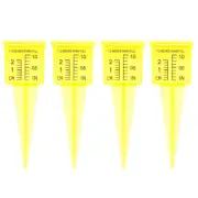 4Pcs Irrigation Gauge Sprinkler Measuring Cups for Lawn Water Measurement Tool