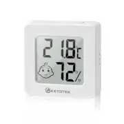 Ketotek Mini Digital LCD Hygrometer Thermometer Humidity Monitor With Battery