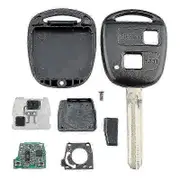 Toyota Corolla 2001-2007 Smart Remote Key Fob 2 Buttons 4C Chip 304MHz Replacement Keyless Entry black