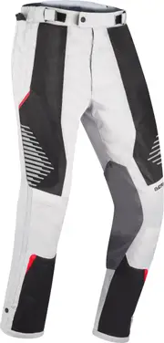 Bering Bakundu, textile pants , color: Light Grey/Black/Red , size: L