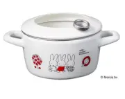 GoodPlus+ FUJI HORO Miffy Enamel Gas/Induction Deep Frying Pot Tempura Tempature
