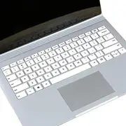4Pcs Keyboard Cover Compatible with Microsoft Surface Book 3/ Book 2 13.5-inch, Ultra Thin, High Transparency Keyboard Protector Skin (4Pcs Clear White)