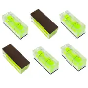 6Pcs Magnetic Small Bubble Level 10x10x29mm Mini Square Bubble Spirit Levels