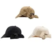 Delicate Bucket Hat with Big Bowknot Women Commute Fisherman Hat Wind-Protection