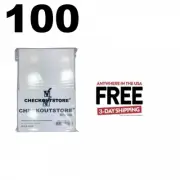 100 Crystal Clear Silver Age Thick Comic Book Bags /w Backing Boards **1-3 DAYS