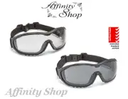 Force360 Oil & Gas Safety Glasses w strap Smoke/Clear Gasket Spec Goggle AS/NZS