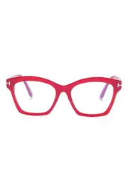 TOM FORD Eyewear butterfly-frame glasses - Red