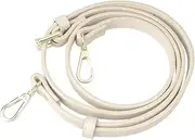 Veemoon Creative Adjustable Replacement Shoulder Bag Strap Material Beige with Golden Buckle Accessory for Shoulder Bags Present for Friends
