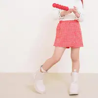 在飛比找momo購物網優惠-【OB 嚴選】日系格紋翻蓋造型口袋褲裙童裝 《QA1579》