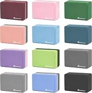 METEOR Essential Non-Slip Yoga Block, High Density Yoga Brick for Yoga, Pilates, Exercise