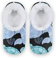 [Caihoyu] Slippers for Kids Girls Boys Fuzzy Fleece Anti-Skid Sole Lightweight House Shoes Bedroom Home Office Travel Yoga