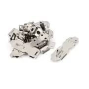 10Sets Door Safety Metal Hasp Staple Cabinet Drawer Shed Clasp Latch Lock