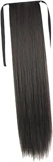 ADOCARN Long Straight Ponytail Extension Synthetic Hair Piece for Women 55cm Natural Ponytail Hair Extensions for Adding Length and Volume