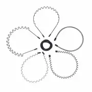 5 Pieces Metal Headbands Wavy Hairband, Fashion Sports Hair Hoop Accessories for
