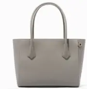 Dagne Dover Signature Tote Bag Purse, Bleecker Blush Gray Taupe Blemishes