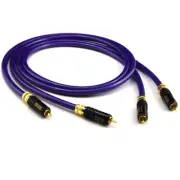 Pair HIFI Audio Interconnects RCA Cable OCC Pure Copper with Silver Plated Wire