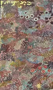 GabriellaPossum Nungarrayi, Aboriginal Art 205cm X 124cm COA Supplied
