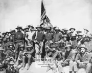 COLONEL THEODORE ROOSEVELT ROUGH RIDERS SAN JUAN HILL - 8X10 PHOTO (CC734)