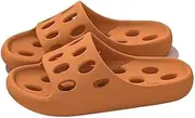 [lskdnrufh] Sandals Indoor Bathtub Anti-Slip Shower Slippers Bathroom Slippers Quick Dry Slippers with Hole Ladies Sandals, orange( ), 38 EU