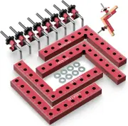 90 Degree Positioning Squares Right Angle Clamps 5.5" X 5.5"(14 X 14Cm) Aluminum
