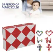 3D Magic Snake Puzzle Rubiks Twist Cube Jigsaw Kids Children Educational-·
