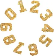 DOITOOL DIY Iron Number Patches Rhinestone Number Iron Patches for Clothing Hats Coats 1 Set