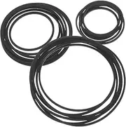 QUMIIRITY 40Pcs Recorder Rubber Belts Durable Cassette Player Drive Belts for Smooth Operation Noise Reduction Compatible with Recorders DVD Drives Mixed