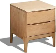 MIUZ Solid Timber Bedside Tables Drawers Side Table Nightstand Storage Cabinet American Oak Wood