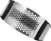 Manual Garlic Press Kitchen Tools Hand Garlic Press Tool Garlic Crusher Ginger Press Garlic Masher Kitchen Supply Mincer Tool Garlic Mincer for Kitchen Stainless Steel Black