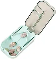 Small Pill Cutter - Dose Tablet Cutter Pill Splitter with Dispenser - Accurate Medicine Crusher Safety Guard Cut Tool for Tiny Medication