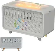 White Noise Machine, White Noise Night Light Humidifier, Soundmachine with Scented Mist &Night Light, Bulora Sound Box with 8 Ambient Sounds, Timer, for Sleep, Meditation, Timer (1Pcs)