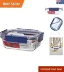 High-Quality 630ml Airtight Borosilicate Glass with Tritan Lid - Dishwasher Safe