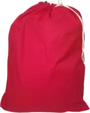 Heavy Duty 30X40 Canvas Laundry Bag Drawstring Made in The USA Red