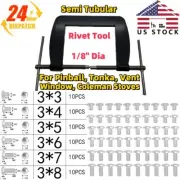 1/8-IN Dia Semi Tubular Rivet Fixt Dies Tool For Pinball Tonka Vent Window Fix