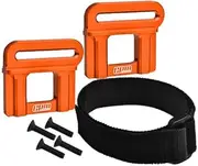 Aluminium 7075 Alloy Battery Hold-Down Retainer for Traxxas 1:8 4WD Maxx Slash 6S Brushless Short Course Truck 102076-4 / 4WD Sledge Monster Truck-95076-4 Upgrades - Orange