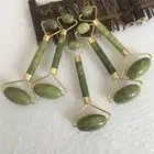 5Pcs Natural Serpentine Jade Crystal Facial Massage Roller Beauty Massager Tool