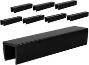WEKAMOS 8pcs Dog Fence Portable Gate Reinforcement U Shaped Pet Gates Fence Reinforcement Gate Stair Gate Reinforcement Gate Reinforcement Tools Fence Reinforcement Fittings Black Plastic