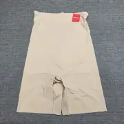 Spanx Womens Trust Your Thinstincts High Waist Shaping Shorts 1X Plus Size Beige