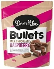 Darrell Lea Raspberry Milk Bullets 250g x 12