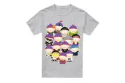 South Park Mens Many Faces Of Stan T-Shirt (Sport Heather) - UTTV7256