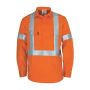 DNC PatronSaint Flame Retardant Cotton Arc Rated Closed Front Shirt w Loxy Tape