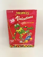 Vintage Jim Henson’s MUPPETS Box of 38 Valentines by Cleo Unused